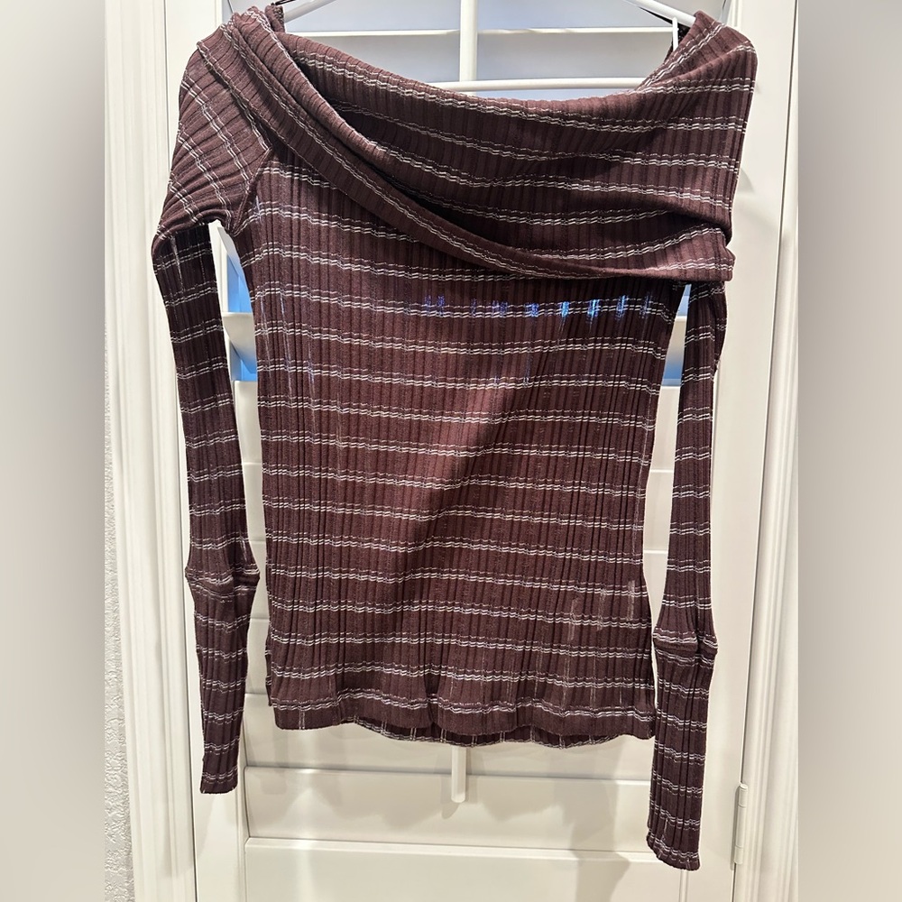 Free People Snowbunny Girlfriend Off-the-Shoulder Top - Picture 2 of 8